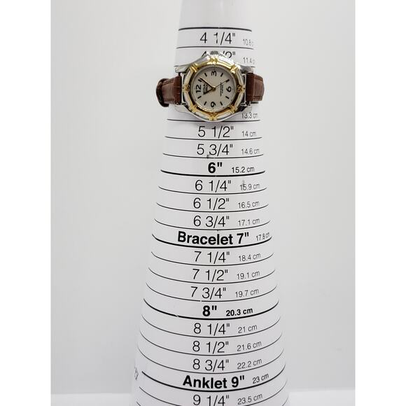 Acqua Indiglo women\'s watch. Small face with gold and silver bevel main image 7